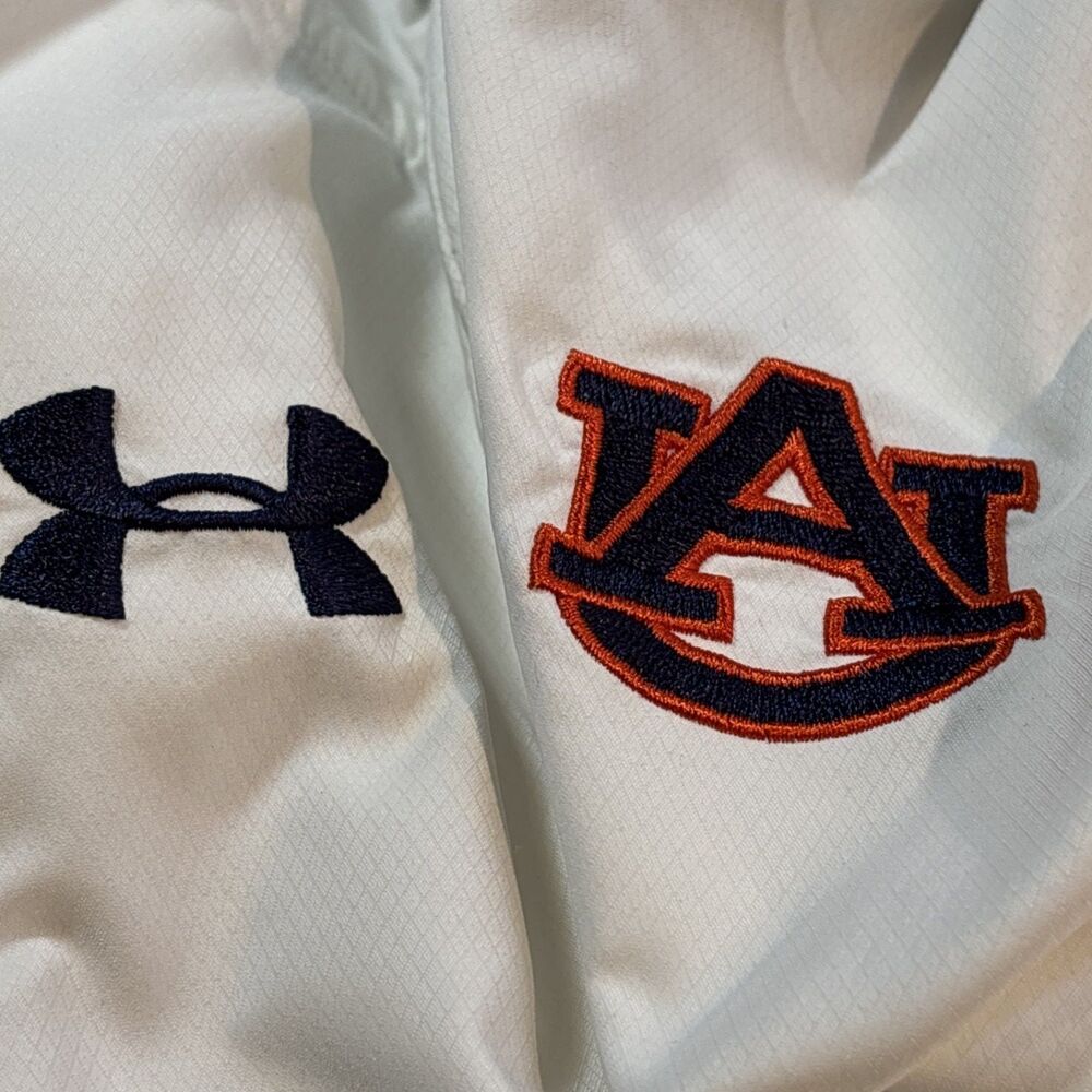 Under Armour Auburn Tigers War Eagle 1/4 Zip Side Zipper Sideline Pullover S